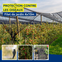 Filets de jardin 4 x 10 m