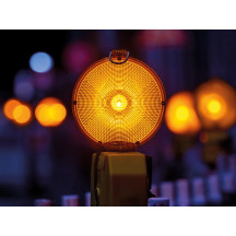 Feu clignotant d'avertissement à led avec capteur crépusculaire
