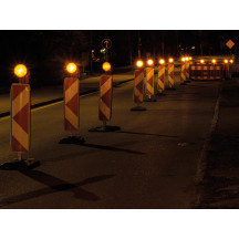 Feu clignotant d'avertissement à led avec capteur crépusculaire