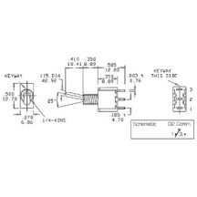 INVERSEUR VERTICAL SPDT ON-ON