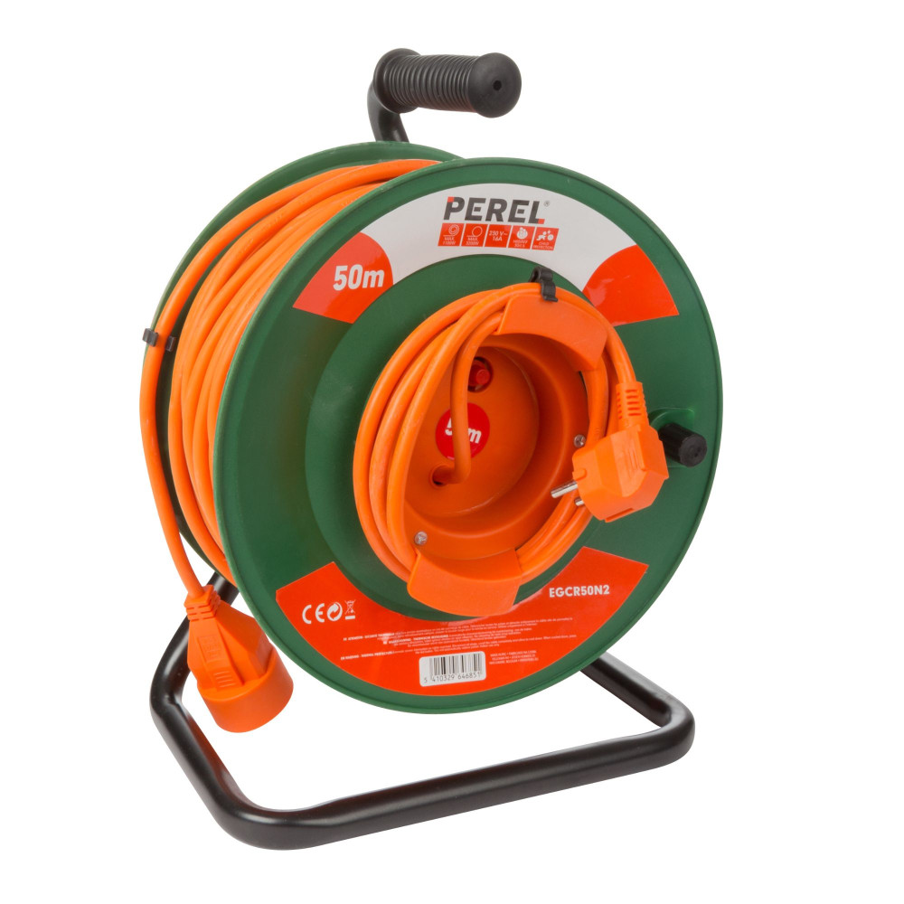 ENROULEUR DE CÂBLE POUR JARDIN 50 m - 3G1.5 - TERRE FRANÇAISE