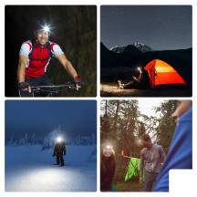 Faro anteriore con 3 LED bianchi ultraluminosi