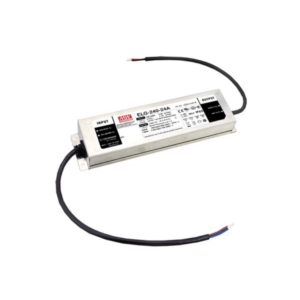 DRIVER DE LED AC/DC AVEC PFC - CONNEXION À 3 FILS - SORTIE 24 VCC/10A