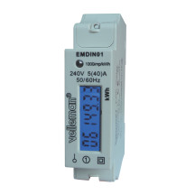 Compteur kwh monophasé pour montage sur rail din - 1 module