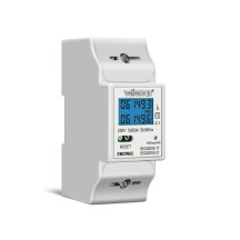 Compteur kwh monophasé pour montage sur rail din - 2 modules