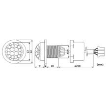 Mini détecteur de mouvement PIR - à encastrer - 230 vca