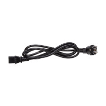CÂBLE D'ALIMENTATION - NOIR - CEE 7/7 90° + C13 - 1.5 m - 3G1.0 mm²