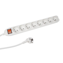 Multiprise à 8 prises avec interrupteur et protection contre les surcharges - broche de terre