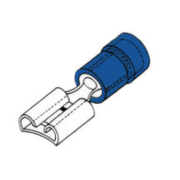 COSSE FEMELLE 6.4mm BLEUE