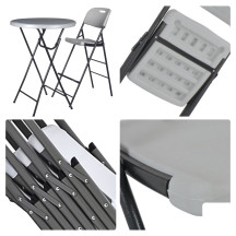 TABOURET DE BAR À DOSSIER - PLIANT