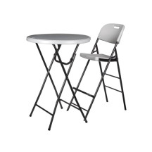 TABOURET DE BAR À DOSSIER - PLIANT