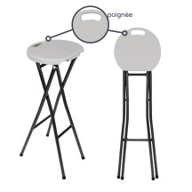 TABOURET DE BAR PLIANT