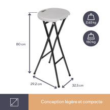 TABOURET DE BAR PLIANT