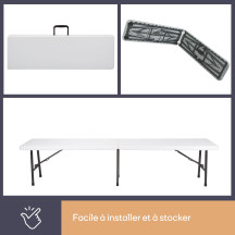 BANC PLIANT - 180 x 25 x 43 cm