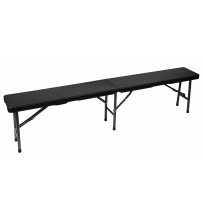 BANC PLIANT - IMITATION ROTIN - 180 x 25 x 43 cm