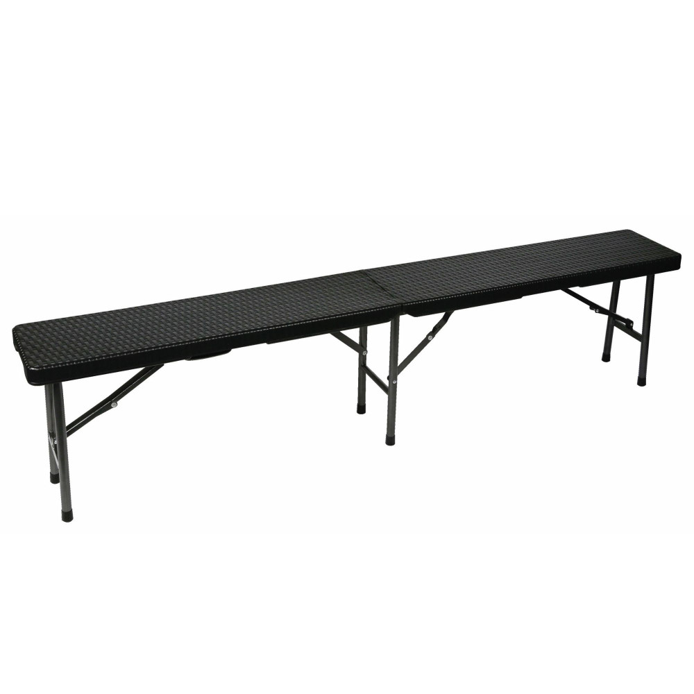 BANC PLIANT - IMITATION ROTIN - 180 x 25 x 43 cm