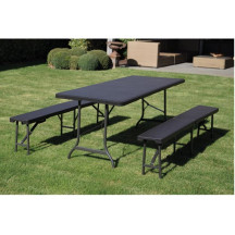 BANC PLIANT - IMITATION ROTIN - 180 x 25 x 43 cm