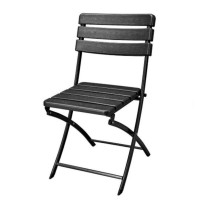 CHAISE PLIANTE - IMITATION BOIS
