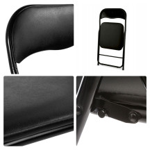 CHAISE PLIANTE - NOIR