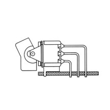 INTERRUPTEUR A BASCULE TRIPOLAIRE VERTICAL COUDE POUR CI ON-OFF-ON