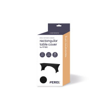 Housse extensible pour table rectangulaire - arqué - noir