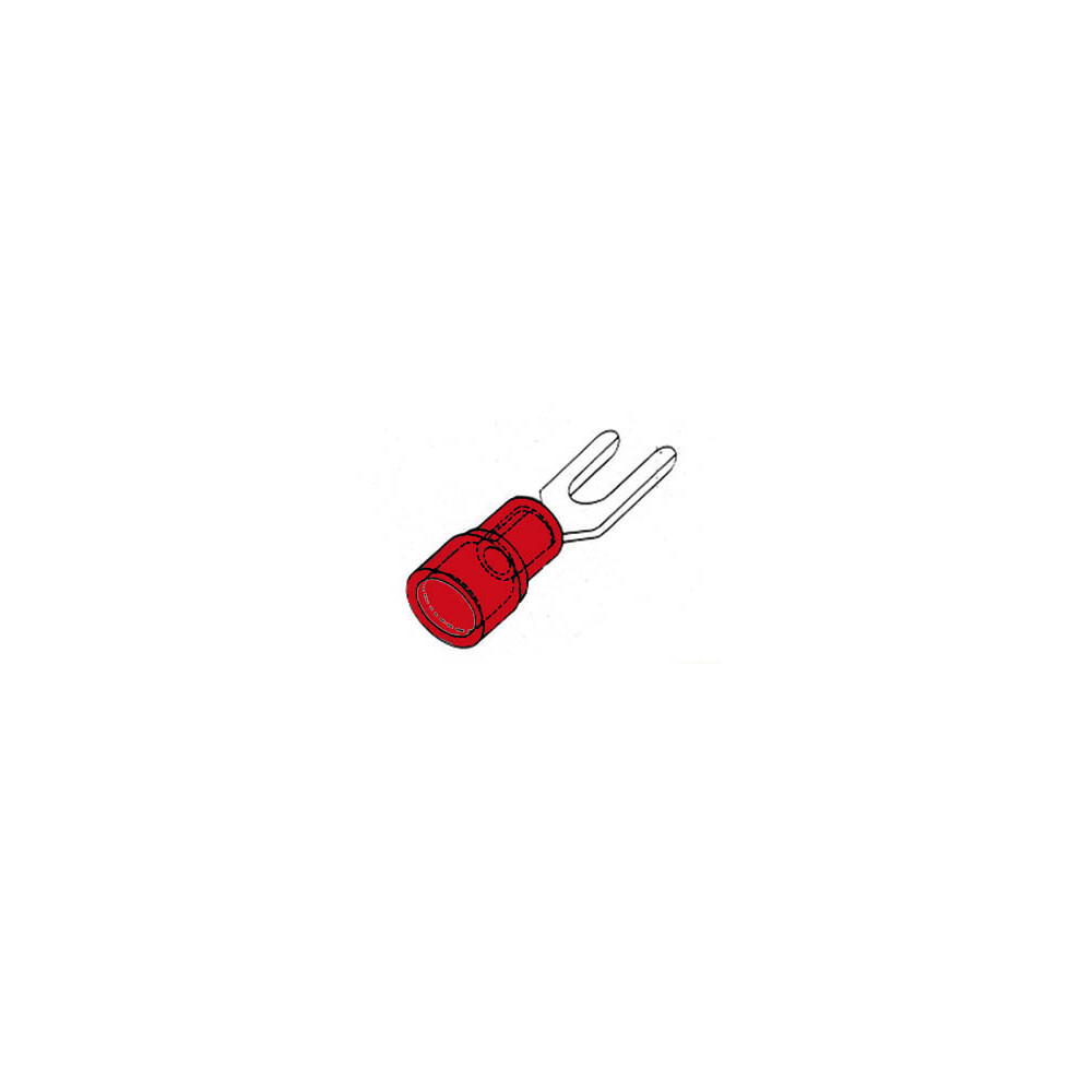 COSSE A FOURCHE 4.3mm - ROUGE