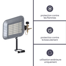 Chauffage radiant au gaz - 4500 W