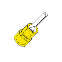 COSSE FEMELLE CYLINDRIQUE JAUNE