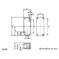 COFFRET ETANCHE EN ALUMINIUM - 90 x 36 x 30mm