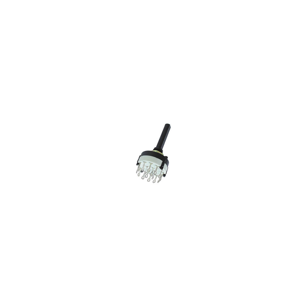 COMMUTATEUR ROTATIF 4 CIRCUITS / 3 POSITIONS - COSSES A SOUDER
