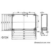 COFFRET ETANCHE EN ALUMINIUM - 222 x 146 x 55mm