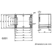 COFFRET ETANCHE EN ABS - GRIS FONCE 115 x 90 x 80mm