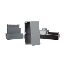 BOÎTIER ÉTANCHE EN ABS - GRIS FONCE - 195 x 80 x 55 mm