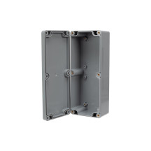 BOÎTIER ÉTANCHE EN ABS - GRIS FONCE - 195 x 80 x 55 mm