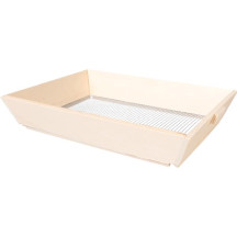 Tamis rectangulaire, 22 x 32 cm, hauteur 11 cm