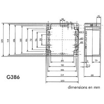 COFFRET ETANCHE EN ABS - GRIS FONCE 120 x 120 x 60mm