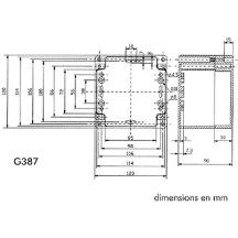 COFFRET ETANCHE EN ABS - GRIS FONCE 120 x 120 x 90mm