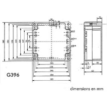 COFFRET ETANCHE EN ABS - GRIS FONCE 160 x 160 x 60mm