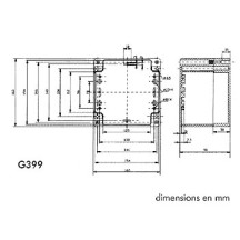 COFFRET ETANCHE EN ABS - GRIS FONCE 160 x 160 x 90mm