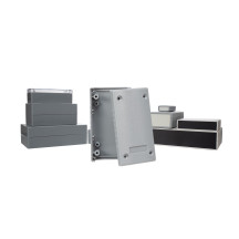 COFFRET EN PLASTIQUE MOULE - GRIS FONCE 90 x 50 x 24mm