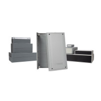 COFFRET EN PLASTIQUE MOULE - GRIS FONCE 190 x 100 x 60mm