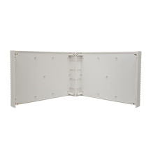 COFFRET ETANCHE ANTIFEU - COUVERCLE GRIS CLAIR AVEC PLAQUES ARRIERES NOIRES 260 x 180 x 65mm