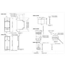 BOÎTIER MODULAIRE SUR RAIL DIN - 2MG