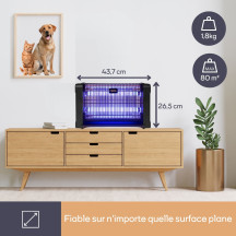 Tue-insectes 360° - usage intérieur - 2 x 10 W