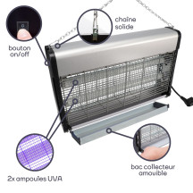 TUE-INSECTES ÉLECTRIQUE - 2 x 15 W