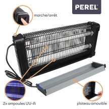 TUE-INSECTES ÉLECTRIQUE 360° - 2 x 15 W