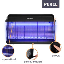 TUE-INSECTES ÉLECTRIQUE - 2 x 15 W - USAGE EXTÉRIEUR