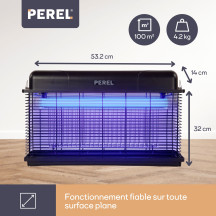 TUE-INSECTES ÉLECTRIQUE - 2 x 15 W - USAGE EXTÉRIEUR