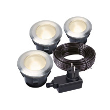 Garden Lights - Larch set - spot a encastrer - 12V - 30lm - 1W - 3000K
