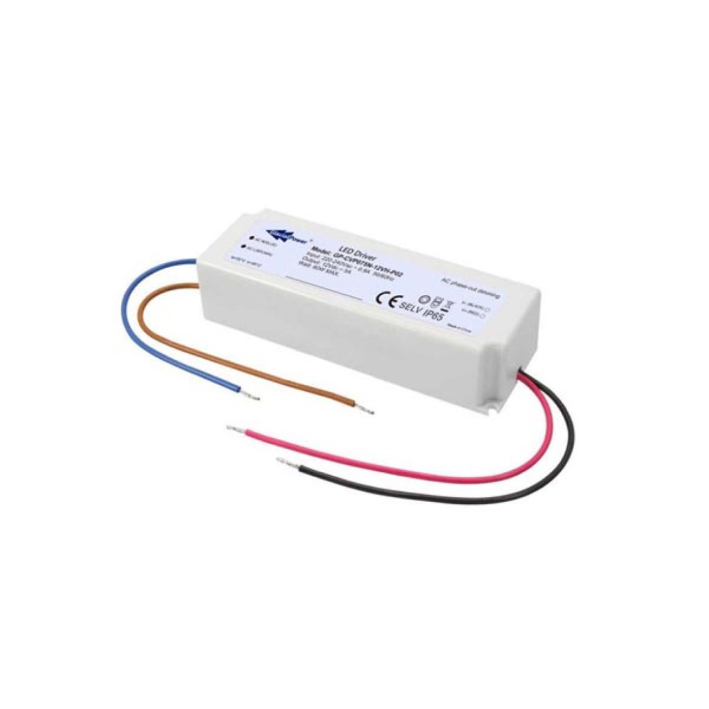 ALIMENTATION LED À TENSION CONSTANTE - 75 W 12 V 5 A - VARIATION TRIAC